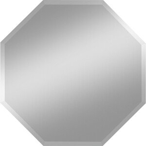 Fazetované zrkadlo Suma, strieborné, 50 x 50 cm