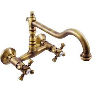 Slezák-Rav Nástenná kohútiková drezová batéria MK302.0/2SM mosadz