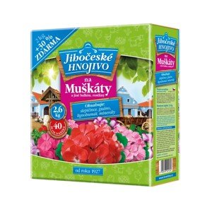 Jihočeské hnojivo na muškáty a balkónové rastliny 2,6 kg