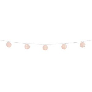Fombio Solárna svetelná reťaz s lampiónmi, biela, 5 m