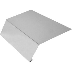 Odkvapový pás bez vodnej drážky, prírez 200 mm x 2000 mm hliník prírodný