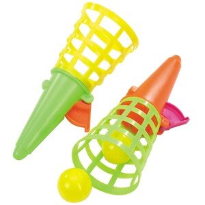 Happy People Mini basketbal + 2 loptičky, rôzne farby, 1 ks, 23 cm