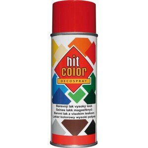 hitcolor Dekoratívny lak v spreji vysoký lesk RAL 3002 karmínový 400 ml