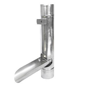 Klapka do odkvapového žľabu bez sitka NW 60 hliník natur