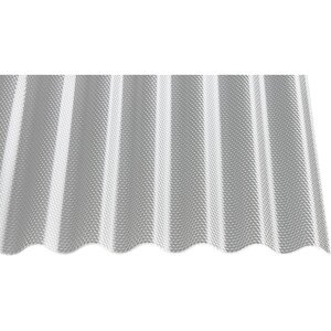 Akrylová profilová doska sínus 76/18, 200 x 104,5 cm priehľadný plast