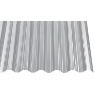 Akrylová doska 1,5 mm "sz" trapézová 76/18 priehľadná 2000 x 1045 mm