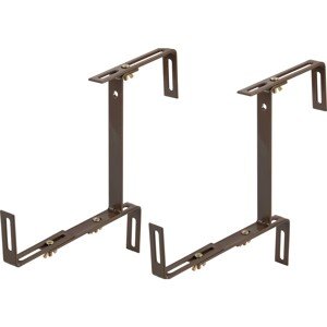 OBI držiak balkónového kvetináča hnedý nastaviteľný v 3 rozmeroch