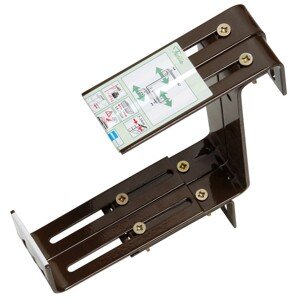 OBI Držiak balkónovej bedničky extra silný nastaviteľný v 3 rozmeroch hnedý