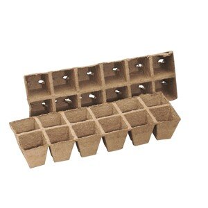 OBI Living Garden Výsadbové kvetináče hranaté 24 ks, 6 x 6 cm