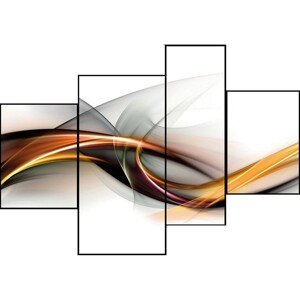 Bondecor 4dielna súprava obrazov Abstrakt 70 x 100 cm