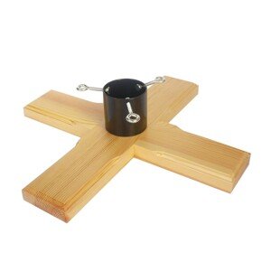 INKA Drevený stojan na vianočný stromček v tvare kríža 50 x 50 x 13,5 cm