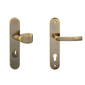 Cobra Štítové ochranné dverné kovanie C101 PZ90 LI/RE prekrytka, česaný bronz