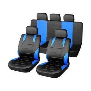 Compass Poťahy sedadiel súprava SPORT modré AIRBAG 9 ks