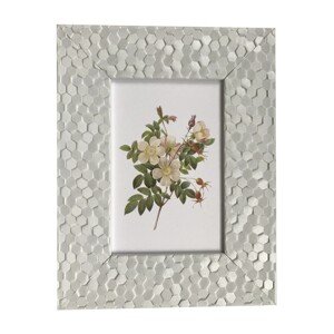 Bondecor Fotorámček plastový štruktúrovaný, lišta 43/12 mm, biely, 40 x 50 cm