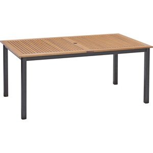 OBI Záhradný stôl Bonlee hliník/eukalyptové drevo 74,5 x 89,6 x 165,8 cm