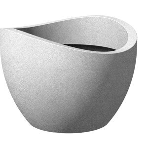 Scheurich Kvetináč Wave Globe priemer 50 cm Stony Grey