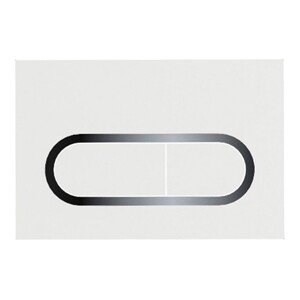 RAVAK WC ovládacie tlačidlo Chrome biele