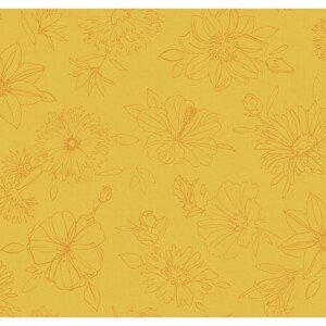 d-c-table Obrus Manhattan Palmas Gelb 150 x 250 cm