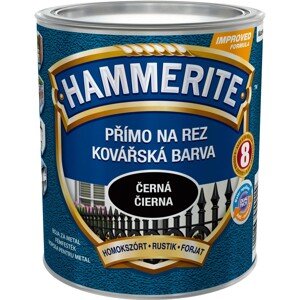 Hammerite Priamo na hrdzu farba na železné kovy kováčska čierna 0,75 l