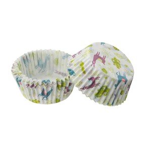 Zenker Patisserie Papierové formičky na muffiny Happy Baking Lama/Kaktus, 50 ks