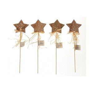 Evergreen Vianočný zápich hviezda, rôzne druhy, 7 cm