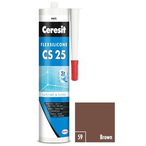 CERESIT CS 25 Sanitárny silikón 59 Brown 280 ml