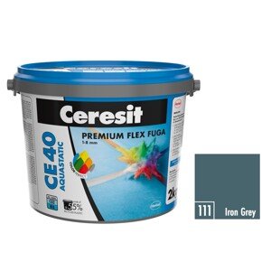 Ceresit Flexibilná škárovacia hmota CE 40 Aquastatic Iron Grey, 2 kg