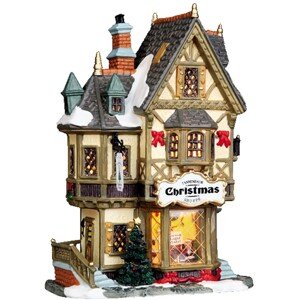 Lemax Vianočná dekorácia obchodík s vianočnými stromčekmi