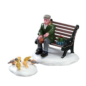 Lemax Vianočná dekorácia kŕmenie vtáčikov