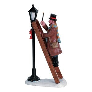 Lemax Vianočná dekorácia postavička zapaľujúca lampáš