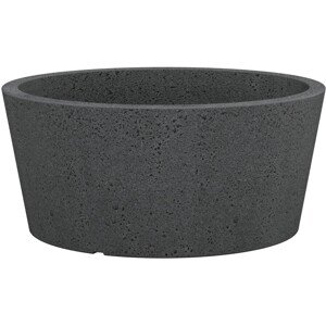 Scheurich Kvetináč v tvare misky C-Cone priemer 39 cm Stony Black
