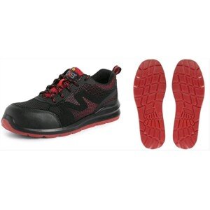 CXS Obuv poltopánka ISLAND SYROS O1 ESD, čierno-červená, veľ. 42