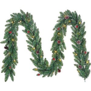 Black Box Trees Girlanda Creston zelená s LED s teplým bielym svetlom