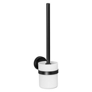 Wenko Nástenná WC kefa Pavia Static-Loc Plus čierno-biela