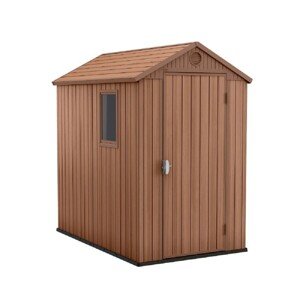 Keter Plastový záhradný domček Darwin 4x6, hnedá, 125,8 x 184,5 x 205 cm