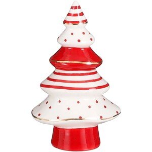 House of Seasons Stromček, bielo-červený, pr. 7 x 12 cm