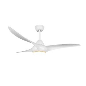 Reality Stropné LED svietidlo Alesund s ventilátorom biele matné, pr. 115 cm