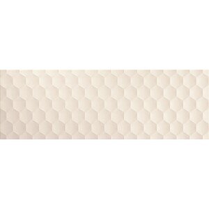 Dekor Mina bianco, matný biely, 20 x 60 cm, 1 ks