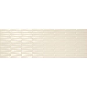 Dekor Odette bianco, matný biely, 20 x 60 cm, 1 ks