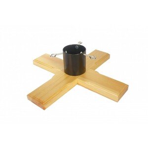 INKA Drevený stojan na vianočný stromček v tvare kríža 55 x 55 x 17 cm