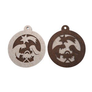 BD-Tova Betlehem koliesko z plsti, na záves