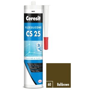 CERESIT CS 25 Sanitárny silikón 60 Balibrown 280 ml