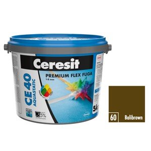 Ceresit Flexibilná škárovacia hmota CE 40 Aquastatic Balibrown 60, 5 kg