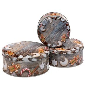 Vog Súprava vianočných dóz 3 ks rôzne druhy