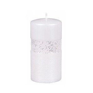 Artman Candles Vianočná sviečka Queen Evo, valec, biela, pr. 7 x 14 cm