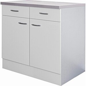Flex-Well Kuchynská skrinka Wito spodná, zásuvky + dvierka, 80 x 85 x 57,1 cm