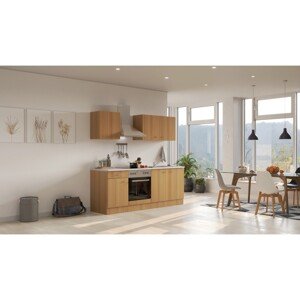 Flex-Well Kuchyňa Nano 210 cm/typ 6 - rúra/varná doska/digestor