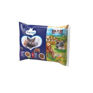 PreVital Kapsičky pre kočky Farm Selection, mix príchutí, 4 x 85g