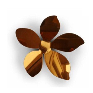 Crearreda Nástenná 3D dekorácia, bronzové kvety, 8 ks