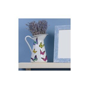 Crearreda Samolepiace dekorácie, farebné motýle, 1 hárok, 15 x 31 cm